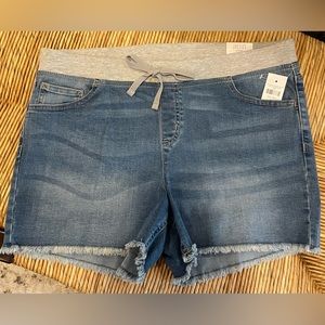 Girls Justice Frayed Edge Denim Shorts Sz20